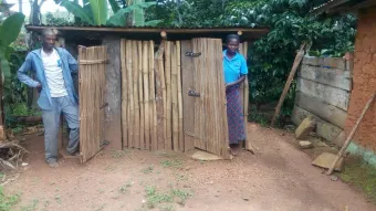 Latrine construite par la communauté